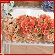 someryer|  Maintenance-free Artificial Flowers Artificial Flowers for Outdoor Use Realistic Silk Rose Bouquet for Home Wedding Decor Forever Blooming Artificial Flowers for Bedroom