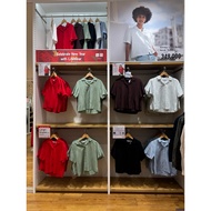 KEMEJA UNIQLO WOMEN'S LINEN SHIRT BLEND OPEN COLLAR PDK