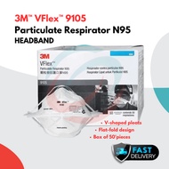 [READY STOCK] 3M 9105 V-FLEX Particulate Respirator 9105 VFLEX N95 (50pcs/Box)