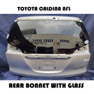 🇯🇵🇯🇵 Toyota Caldina AZT241 AZT246 Rear Bonnet NFL With Glass / Rear Bonnet Trunk / Rear Gate / Tail 