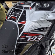 Motorcycle Fuel Tank Pad Protector Covers Waterproof 3D Resin Stickers Kit For Zontes ZT703-F ZT-703