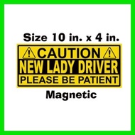 ∧ Magnetic New Lady Driver Decal Sticker for Car
