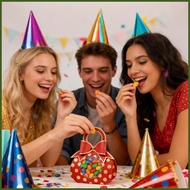 Candy Favor Boxes Elegant Clear Window Decor with Handle Party Favor Boxes for Candy Chocolate Valen