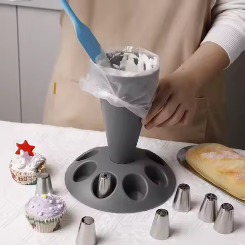 Cream Tool Piping Bag Rack Storage Auxiliary Decorating Mouth Storage Stand Cream Practice Pastry Ba