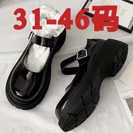 Extra Large Size 42 Thick-Soled jk Small Leather Shoes Mary Jane Women's Shoes 2026 Summer Lolita Sh