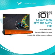 Vinnfier VF Hyperbar 101 BT Bluetooth 32W Home TV Soundbar with 8 Light Show LED  USB Driver
