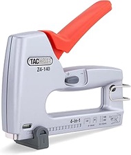 Tacwise 1747 Heavy Duty 4-in-1 Metal Staple/Nail Gun, Z4-140 Manual Stapler and Brad Nailer compatib