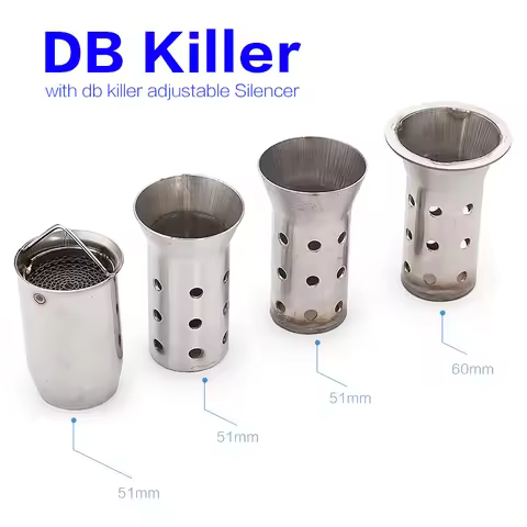 DB Killer Universal 51mm 60mm Motorcycle exhaust pipe silencer db killer moto exhaust muffler silenc