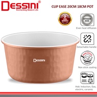 DESSINI ITALY CLIPEASE CES-P18 18CM CES-P20 20CM Detachable Handle Induction Casserole Bowl Stock Po