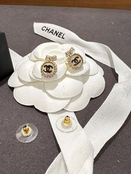 Chanel蝴蝶結耳環 Earrings Ribbons 🎀中古