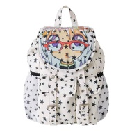 Star Backpack Y2K Print Design Student Drawstring School Bag