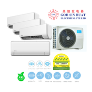 [Bulky] Midea 5 Ticks System 4 R32 gas Air Con Air Conditioner MAE-4M30E x 1/ MSE1D-09 x 3 + MSEID-18 x 1