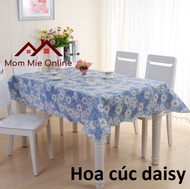 [HCM]Khăn trải bàn PEVA lót bông dành cho bàn hình chữ nhật hình tròn - G001