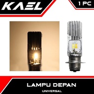 Lampu Depan 8 LED 2 Sisi 8+8 Watt H6 T19 M2B AC DC Ayoto Putih Kuning