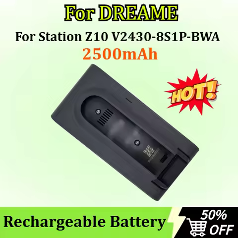 2500mAh Rechargeable Batteries for DREAME Station Z10 V2430-8S1P-BWA Vacuum Cleaner Battery