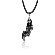 秘 ️ Taiwan Shipment Boy Necklace Pendant Arowana Titanium Steel Fish Leap Dragon Gate Trendy Men's J