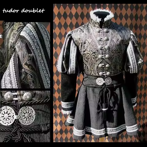 Renaissance Tudor Doublet Jacket Tudor Elizabethan Costume Man Medieval Knight Nobleman Prince King 