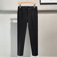 Mens Casual Trousers Mens Autumn and Winter Thickened Woolen Mens Trousers Business Trousers Korean 