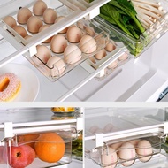 Retractable Fridge Drawer Pull Out Organiser Shelf Holder Storage Box Egg Container smallhouse