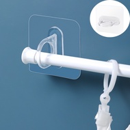 Wall Hook Self-adhesive Cloth Hanger Hook Curtain Rod Hook Transparent Ring Hook