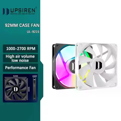 UPSIREN UL-9215 9.2cm Ultra-thin Fan Hydraulic Bearing 92mm Chassis Fan 4pin PWM 2700 RPM Case Fans 