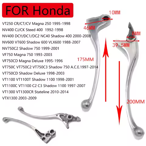 Motorcycle Brake Clutch Levers For Honda VT250 NV400 NV600 NV750C2 VF750 VF750CD VT750C VT750CD VT11