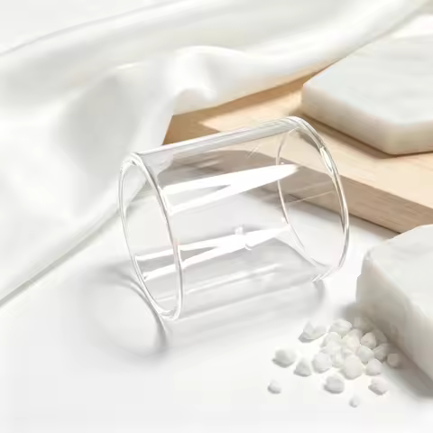 Straw Joint OD25 OD25.5 Thick Wall Borosilicate Straight Hollow Glass Drain Tube Vanity Sink Decor H