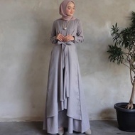 Gamis Muslim Nola/Fashion Wanita/Fashion Muslim/Gamis/Syari/Tunik/Baju