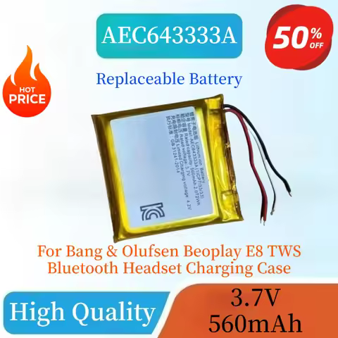 High Quality AEC643333A 3.7V 560mAh Replacement Battery For Bang & Olufsen Beoplay E8 TWS Bluetooth