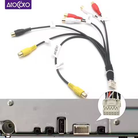 12Pin RCA Wire Harness Adapter For Pioneer DMH130BT AVH240EX DMH340EX AVH241EX Car Radio Stereo Unit