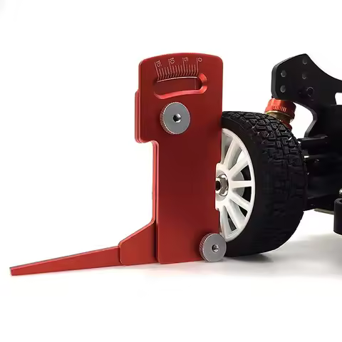 Adjustable Ruler Adjusting RC Car Height & Wheel Rim Camber 15 degrees Hobby Tools CNC For RC Car 1/