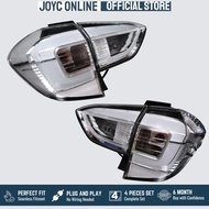 JOYC V4 Perodua Myvi 2018 - 2025 lampu belakang ALBINO Tail Lamp Full Clear Albino white light bar