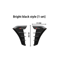 2Pcs Front Side Universal Automobile Leaf Plate Decoration Flank Fender Motors Modified Wing Fender Air Guide Vent Grill Grille Hole Emblem Trim Cover For Honda FIT Accord Brio Civic CRV C-RV XRV HRV BRV Jazz FRV Odyssey City Spirior Pilot Freed Mobilio