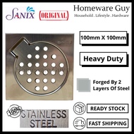 (SANIX 10CM x 10CM) Stainless Steel Heavy Duty Floor Cover Floor Trap Floor Drain Cover Floor Gratin