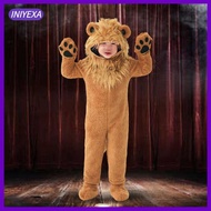 [Iniyexa] Kids Lion Costume Animal Costume Lightweight Cartoon Boys Girls Children Costume
