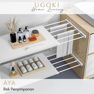 |UGOKI| AYA Multifunctional Cabinet Divider Practical Wardrobe Shelf Divider Adjustable Wardrobe Div
