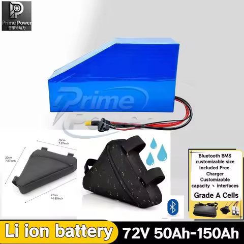 High-quality 72v 45Ah not 40ah 50ah lithium ion polygon triangle battery pack 72v lithium,Suitable f