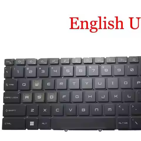 Blue/Red Monochrome / No Backlit US UK RU Keyboard For MSI Creator Z16 HX Studio A13VETA A13VFTA A13