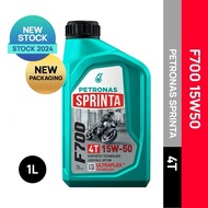100% ORIGINAL PETRONAS SPRINTA F700 15W50 MALAYSIA SEMI SYNTHETIC ENGINE OIL 1L NEW PACKAGING MINYAK