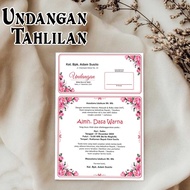 Print hvs invitations for tahlil, tahlilan, sagging, haul death 7 40 100 1000 days