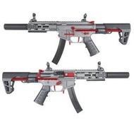 【森下商社】King Arms PDW 9mm M-Lok SBR SD 電動衝鋒槍 灰紅色 24932-3