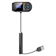 Wireless Bluetooth 5.0 FM Transmitter Car Mp3 Player Handsfree Car Kit LCD Aux Audio USB Charge PD18
