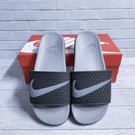 NEW Sandal Slip On Pria Nike Import Slide Hitam 100% Grade Original Sendal Cowok