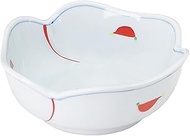 Hatsuyama Kiln YH-118-11 Medium Pot, White, 6.1 x 2.4 inches (15.5 mm) x 2.4 inches (6 cm), Red Pain