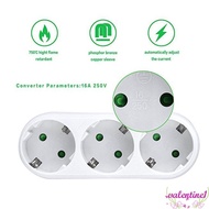 VALENTINE1 Outlet Conversion Socket, Safety Door 1 to 3 Sockets Adapter Converter, Socket Adapter 10
