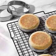 Cutenery Cookie Mold Silicone Pie Biscuit Cutter Stainless Steel Ring Round 8 Inch Cake Mousse Juice