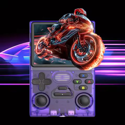 M37 Pro Handheld Game Console Portable Retro Gaming Console Linux System 3.5-inch IPS Screen HD Outp