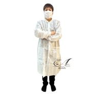 Gown Set Robe Front Buttons Apron Protective Cover bp