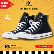 รุ่นคลาสสิค Converse all star hi black  รองเท้าผ้าใบคอนเวิร์ส สีดำ หุ้มข้อ