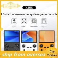 [TopFashion] X35S Handheld Video Game Console 3.5inch IPS Screen HallJoystick Open Source Retro Game